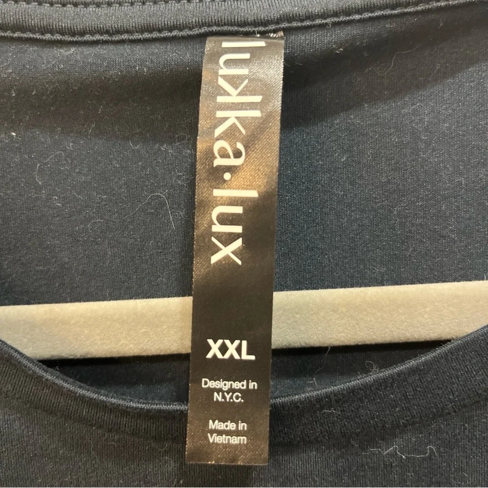 Lukka Lux Long Sleeve Shirt Women’s Blue Activewear‎ Top Pullover Stretch Sz 2XL